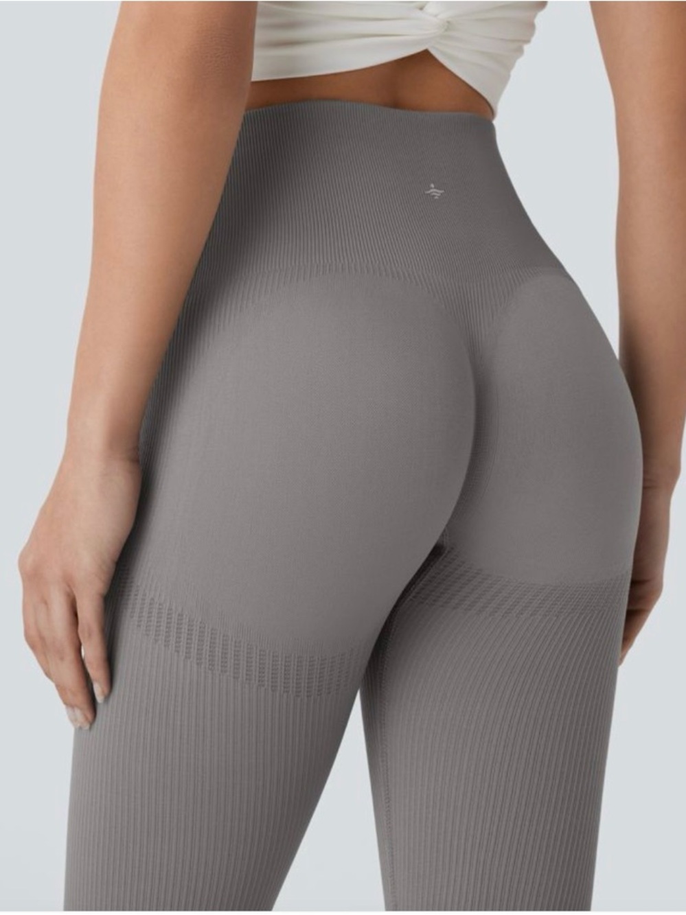 Halara Seamless Tummy Control Butt Lifting Leggings Gray Size Small NWOT